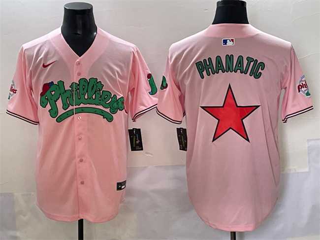Men%27s Philadelphia Phillies Pink Phanatic Limited Stitched Jersey